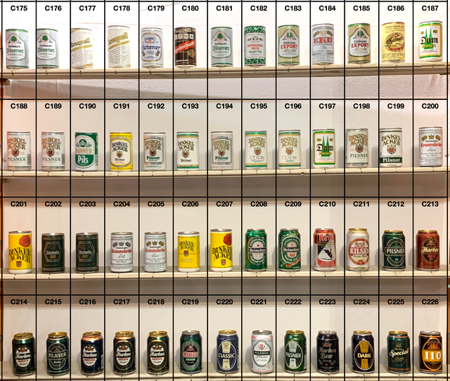 Lattine da collezione vuote