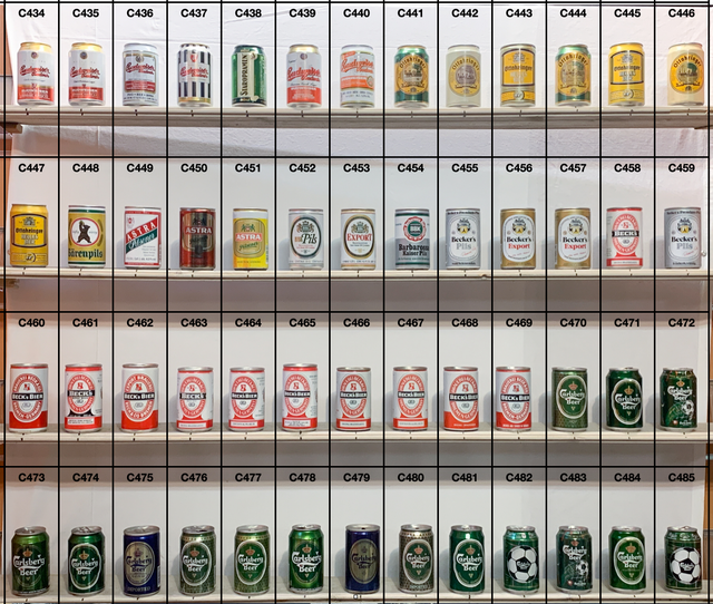 Lattine da collezione vuote