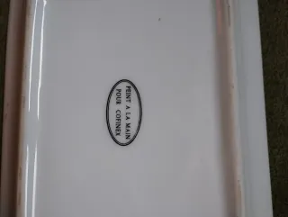 Cenicero de porcelana con flores