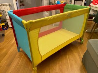 Cuna de viaje plegable multicolor ASALVO