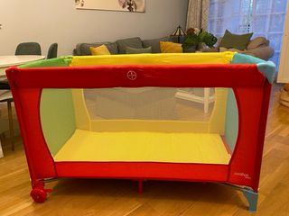 Cuna de viaje plegable multicolor ASALVO