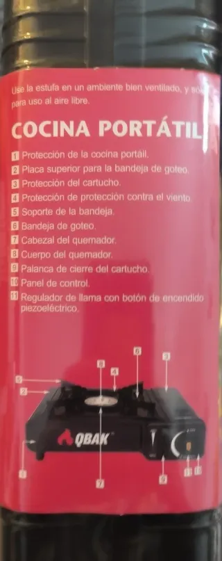 Cocina Portátil QBAK Gas Butano