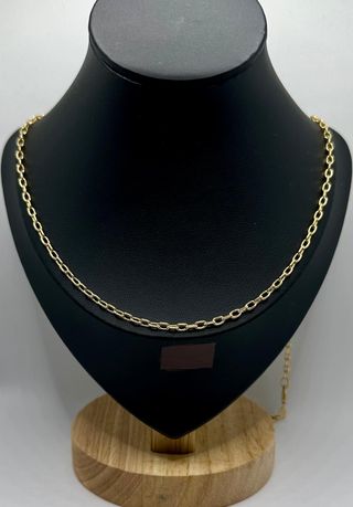 Cadena Bilbao de oro de 18k, 13.33 g, 65 cm.