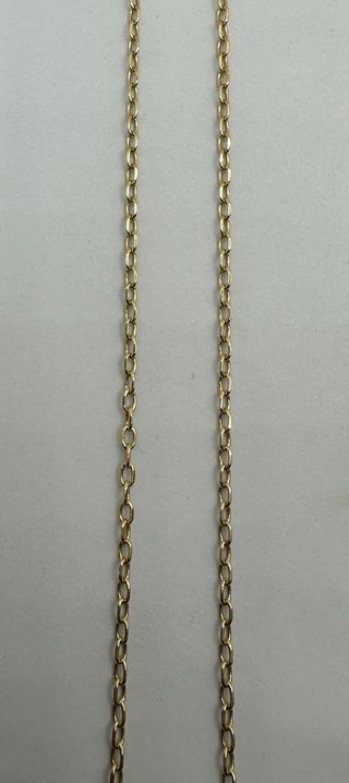 Cadena Bilbao de oro de 18k, 13.33 g, 65 cm.