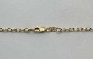 Cadena Bilbao de oro de 18k, 13.33 g, 65 cm.