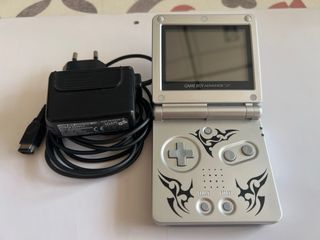 Nintendo Game Boy Advance SP Plata Tribal