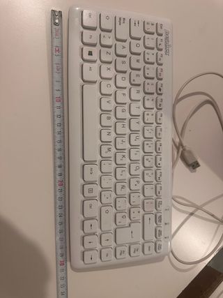 Teclado blando español (con letra ñ) blanco con US