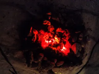 Leños para hogueras con LED de llama