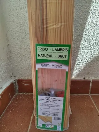 Lamas de madera de pino marítimo