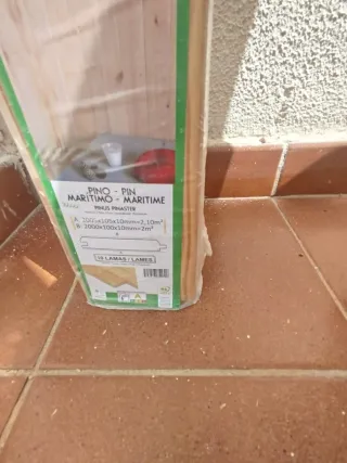 Lamas de madera de pino marítimo