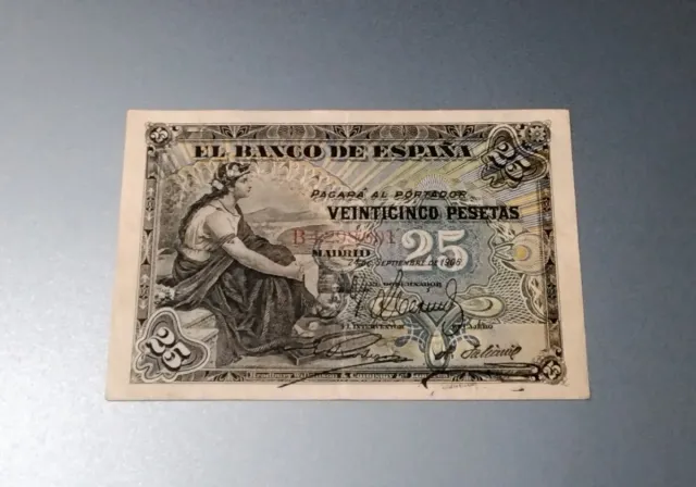 Billete 25 Pesetas Banco de España 1906