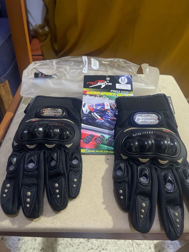 Guantes de moto KUM azules