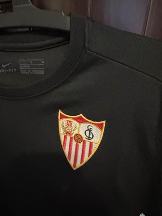 Camiseta Sevilla FC Niño Negra