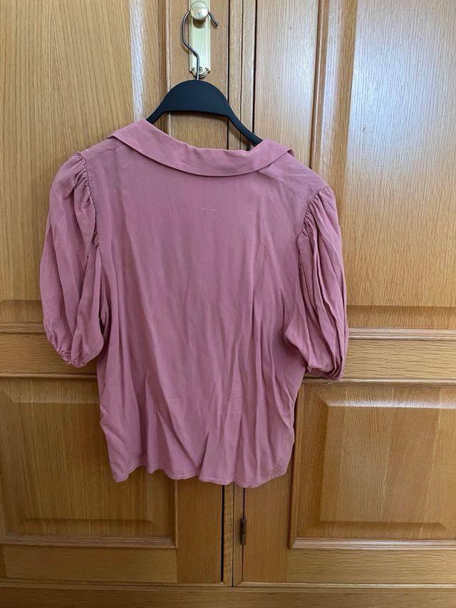 Camisa rosa manga corta Pull&Bear
