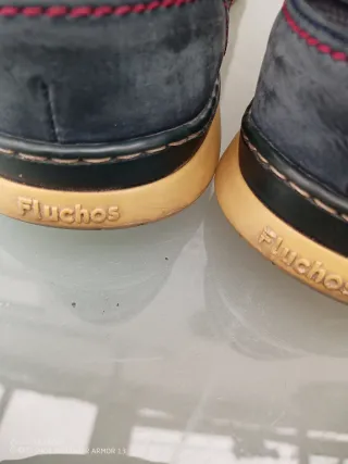 Zapatos Fluchos Hombre Talla 42 Azul/Gris