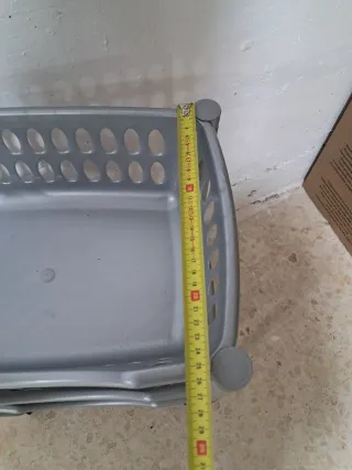 Carrito 3 cestas gris