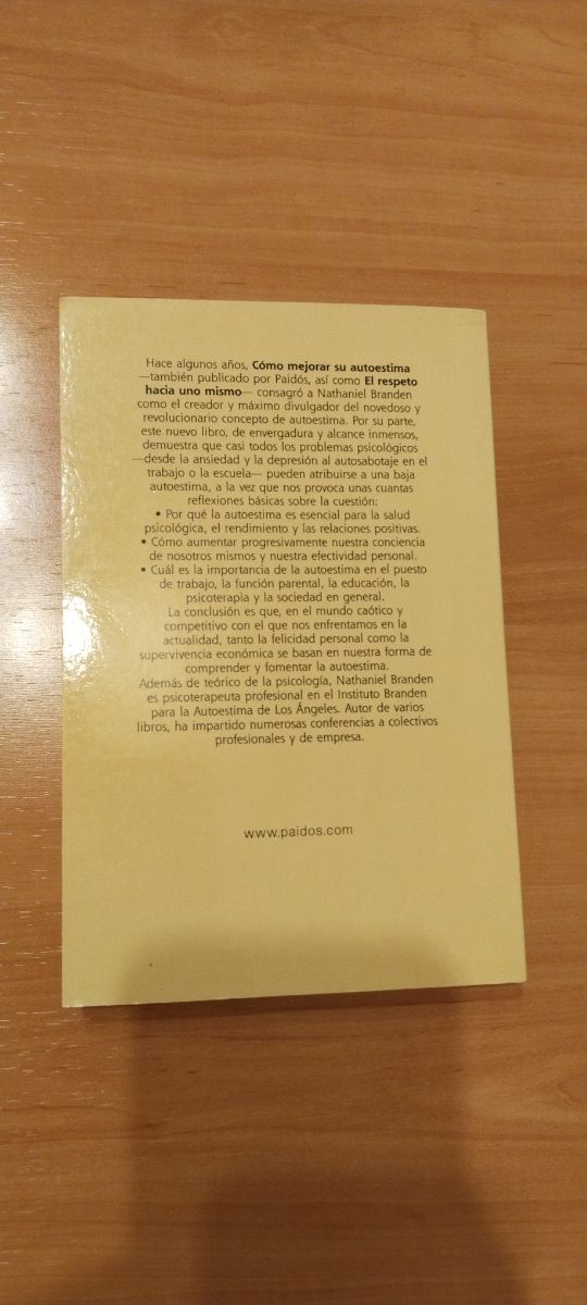 Libro Los 6 pilares de la autoestima