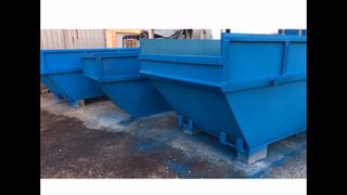10 Contenedores Metálicos Azules