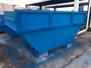 10 Contenedores Metálicos Azules