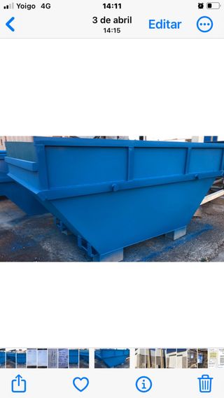 10 Contenedores Metálicos Azules