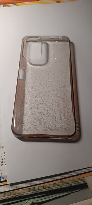 Funda Xiaomi Redmi Note 11S Transparente Glitter