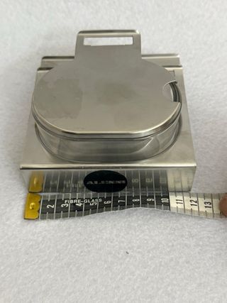 Formaggiera Alessi Vetro e Metallo