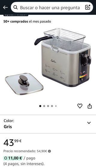 Freidora Jata 1.5L 1000W