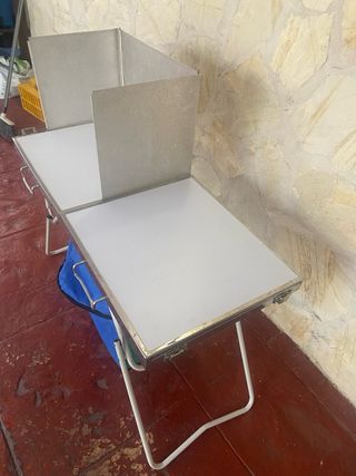 Mesa plegable, cocina  camping