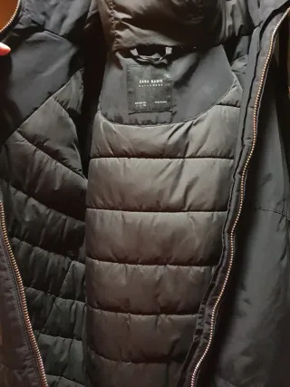 Abrigo Zara Mujer Talla L Negro