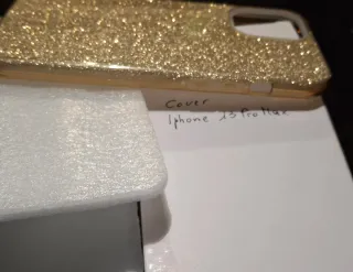 Cover Glitter Oro per iPhone 13 Pro Max