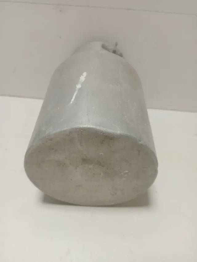 Lechera de aluminio antigua