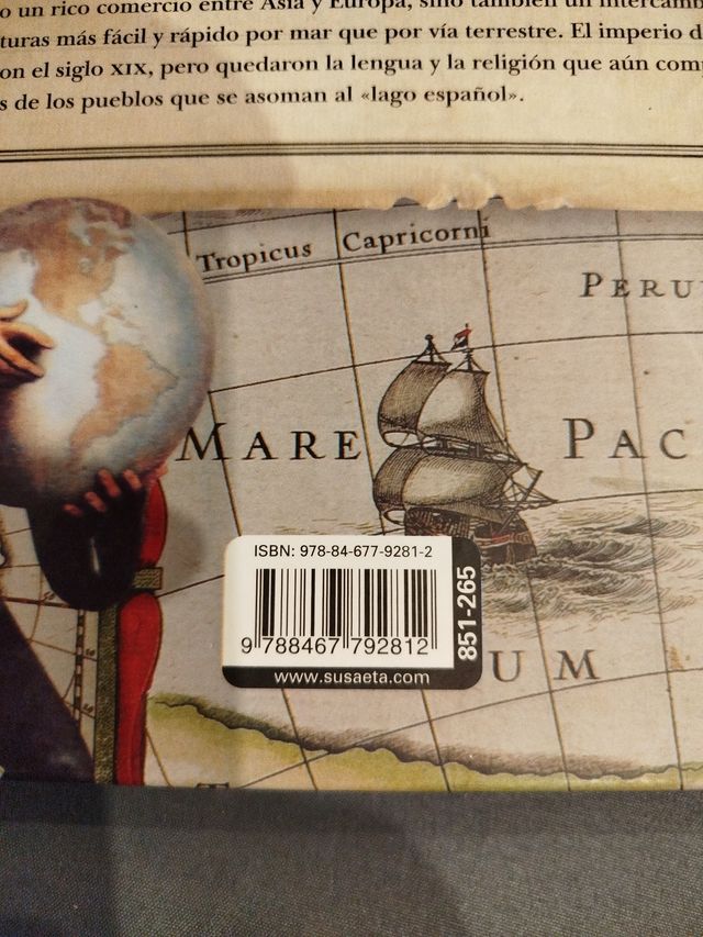 El lago español. El océano Pacífico