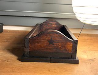 Coppia di Scatole Legno Fatta Mano Stile Retrò