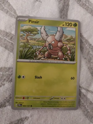 Carta Pokémon TCG Pinsir 003/131