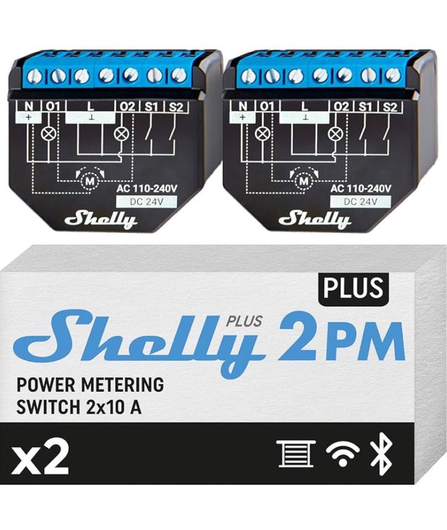 Shelly Plus 2PM - Interruptor WiFi