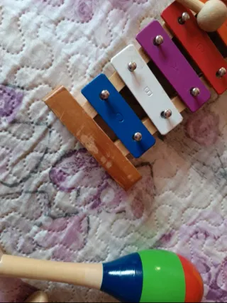 Lote instrumentos musicales infantiles