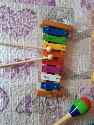 Lote instrumentos musicales infantiles