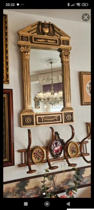 Espejo Ebanista Dorado