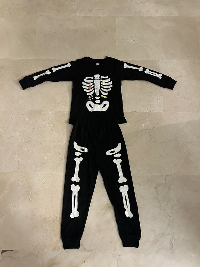 Disfraz esqueleto niño Halloween. talla 6-7 i 7-8