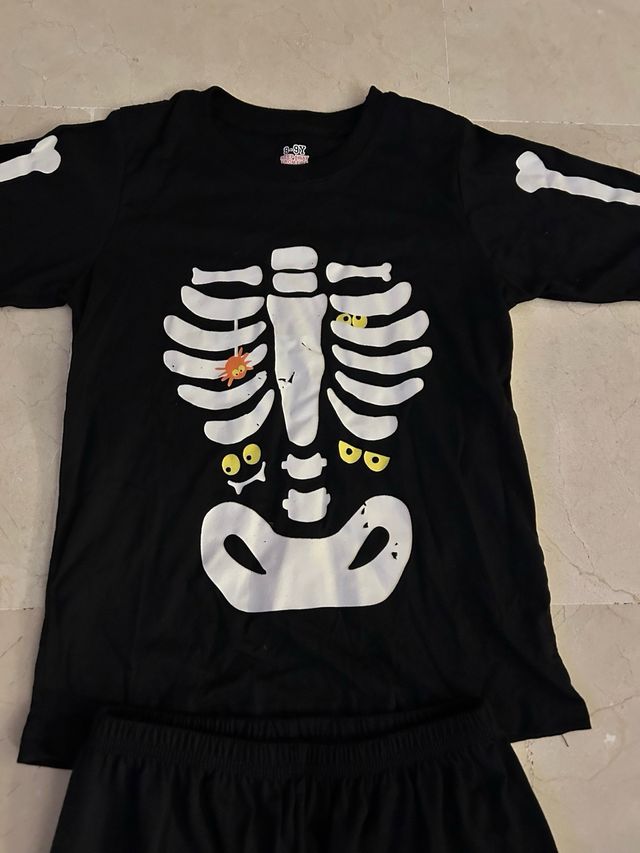 Disfraz esqueleto niño Halloween. talla 6-7 i 7-8