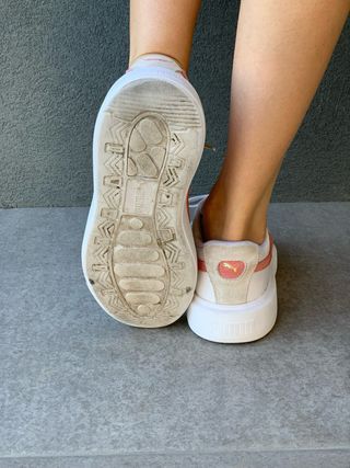 Tênis Puma Oslo Rosa e Branco