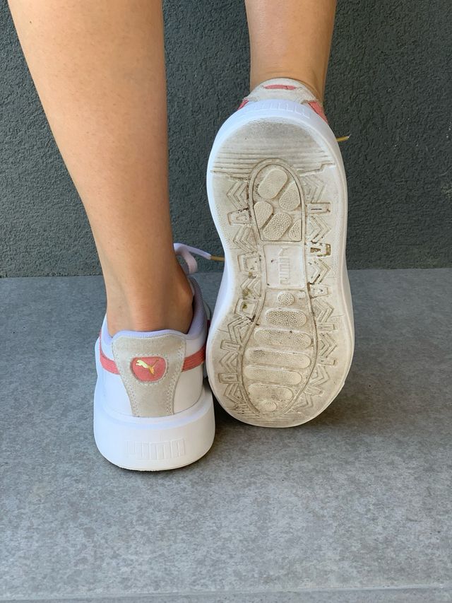 Tênis Puma Oslo Rosa e Branco