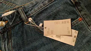 Jeans Mango Wide Leg Talla 46 Nuevos