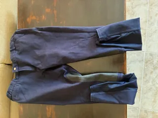 Pantalón de hípica azul y marrón