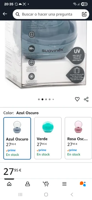 Suavinex Duccio Esterilizador Chupetes UV