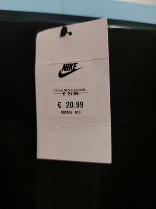 Nike Leggings Cortos Mujer Negro