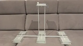 Lámpara de techo moderna cristal y metal