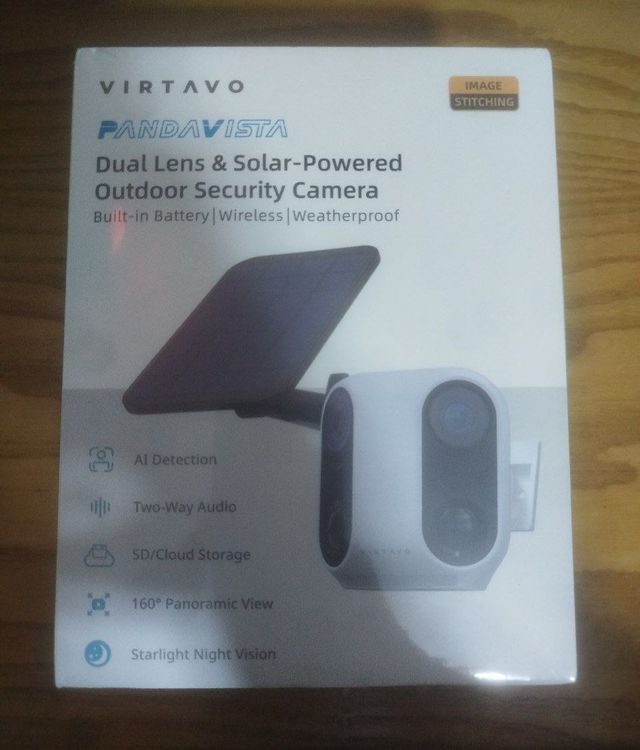 Cámara Vigilancia Exterior Solar Batería