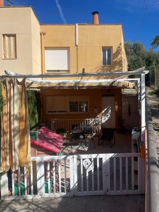 Pérgola aluminio y tela