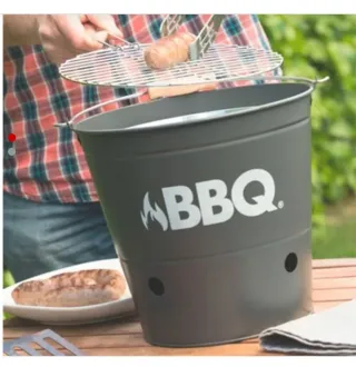 Barbecue a secchio per barbecue + sacco a carbone